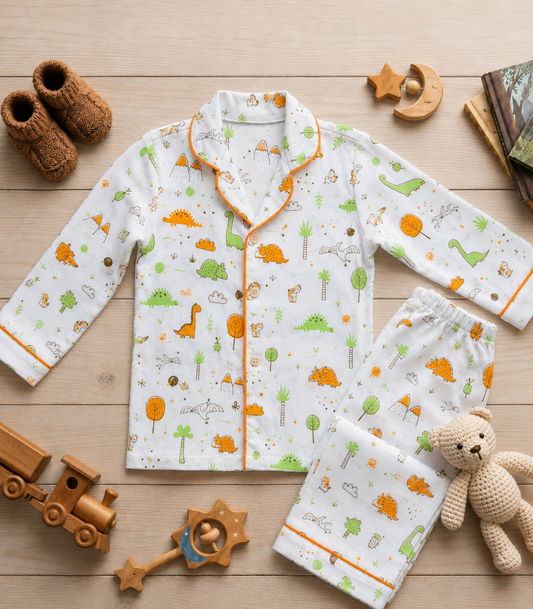100% Organic muslin Cotton Soft & Comfy Night Suit