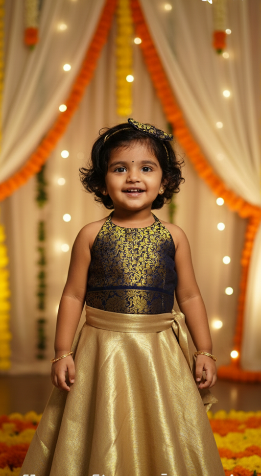 Customised Traditional Indian Wear Outfit / Lehenga Choli for Rakshabandhan, Janmashtami, Onam & Every Occasion