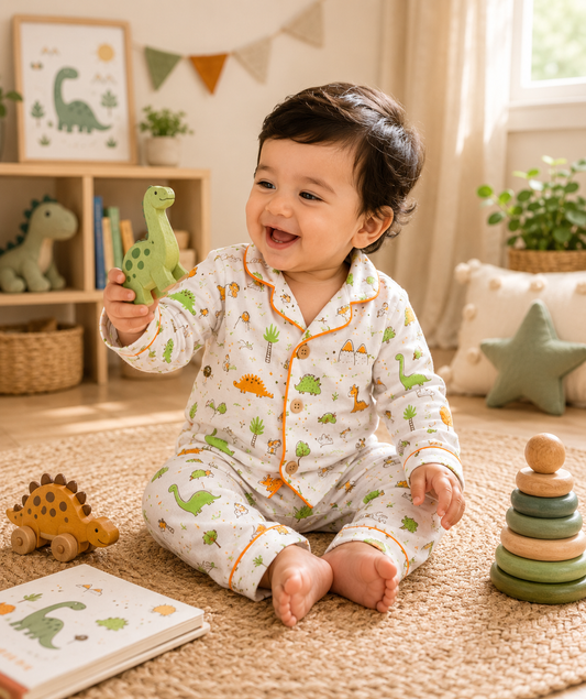 100% Organic muslin Cotton Soft & Comfy Night Suit